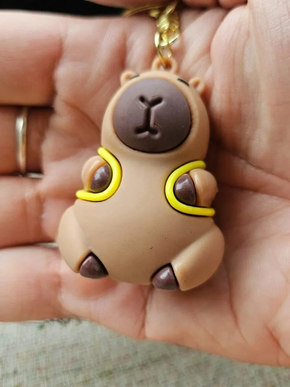Capybara Key Chain Bag Charm Hanging Bag Keys Holder key Ring Keychain Unbrand